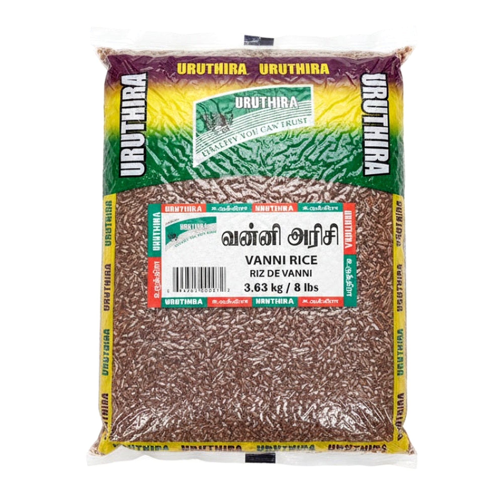Uruthira Vanni Rice 8 Lb - Rice & Flours - Buy Online at Thurga Grocery