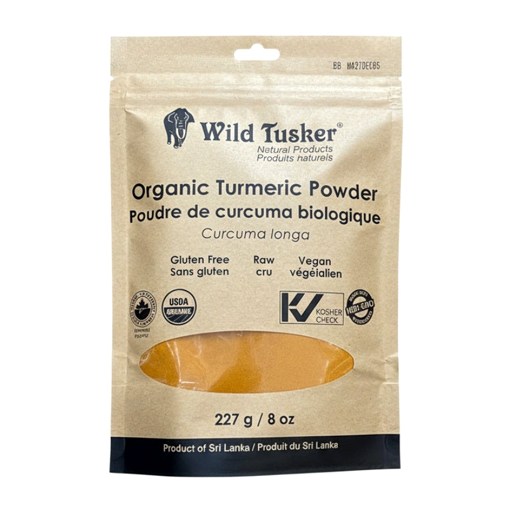 Wild Tuskers Turmeric Pwdr 227G - Spices & Curry Powder - Buy Online at Thurga Grocery